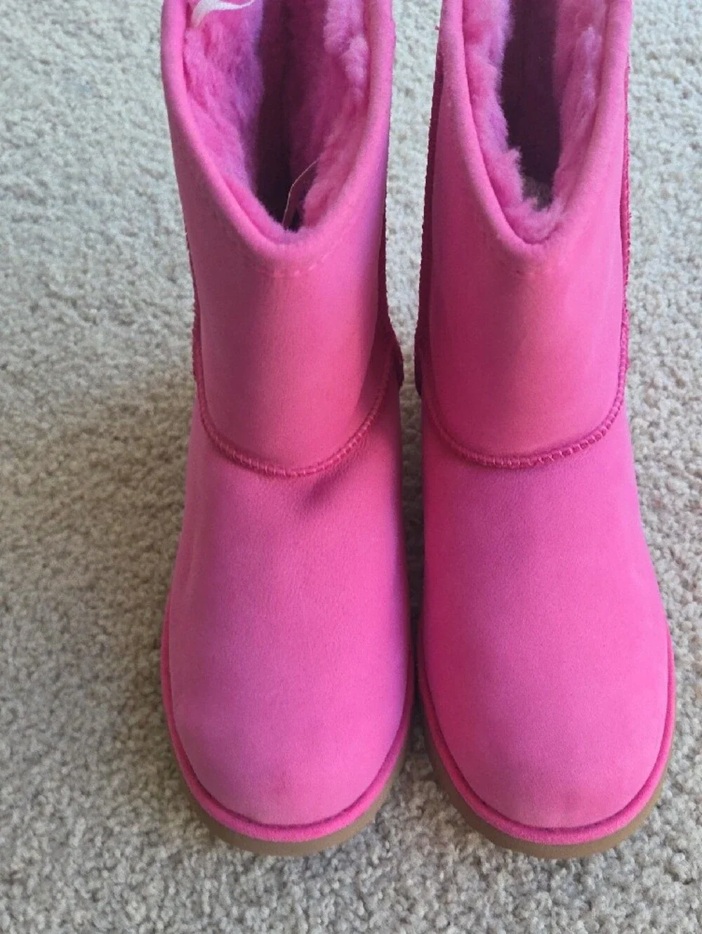 UGG Hot Pink Short Shearling Boots